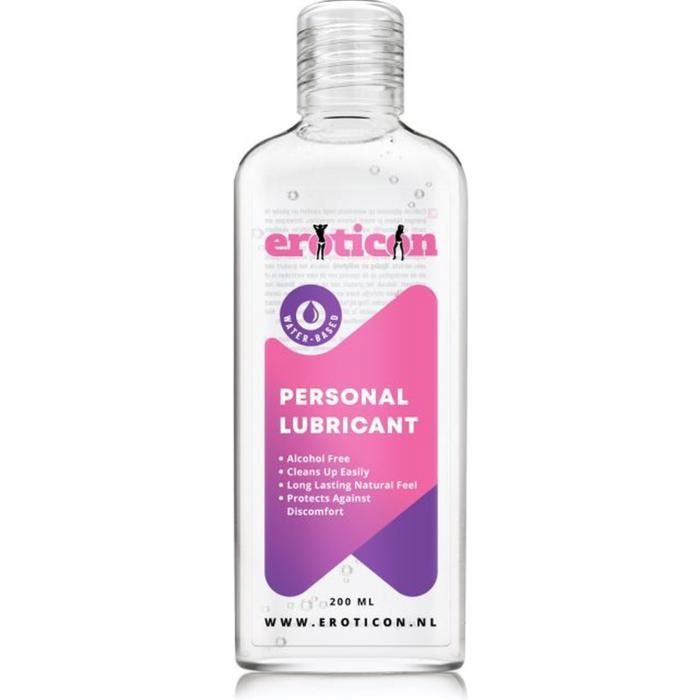 Gel Lubrifiant Intime À Base D'eau Eroticon 200 Ml – Lubrifiant Intime Naturel Pour Couples – Sans Alcool, Compatible Avec Jouets