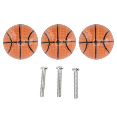 3er Set Basketballschrank Küche Zuhause Knöpfe Kugeltyp Einloch Schublade Keramikgriff