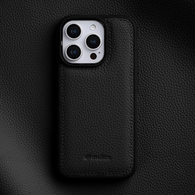 

Melkco Premium Genuine Leather Case for iPhone 16 Pro Max 16 Plus 17 Air Natural Cowhide Skin Soft Edge Protection Phone Cover iPhone 15 чёрный