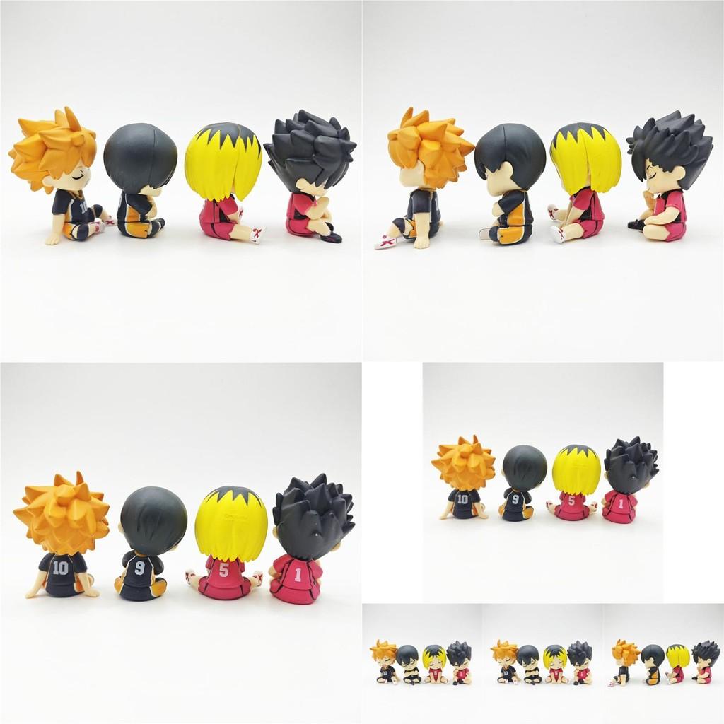 Limited Edition Haikyuu Shoulder To Shoulder Sleep Pvc Toy Model Collectible Figure Set