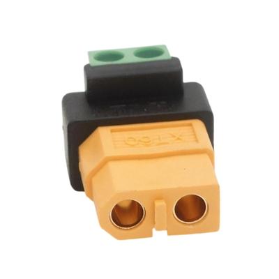 Lekki adapter XT60 żeński do 2P zielony bezlutowy do dronów, zasilania zewnętrznego, modeli paneli słonecznych