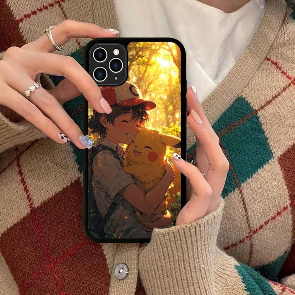 1pc Popular Cartoon Anime P-PokemonS Phone Case Silicone PC+TPU For For IPhone 11 12 13 14 15 16 Plus Pro Max Cover