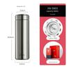 Xino Large-Capacity Thermos Cup, Business Car Filter Tea Cup, Portable 304 Stainless Steel Water Cup for Men and Women