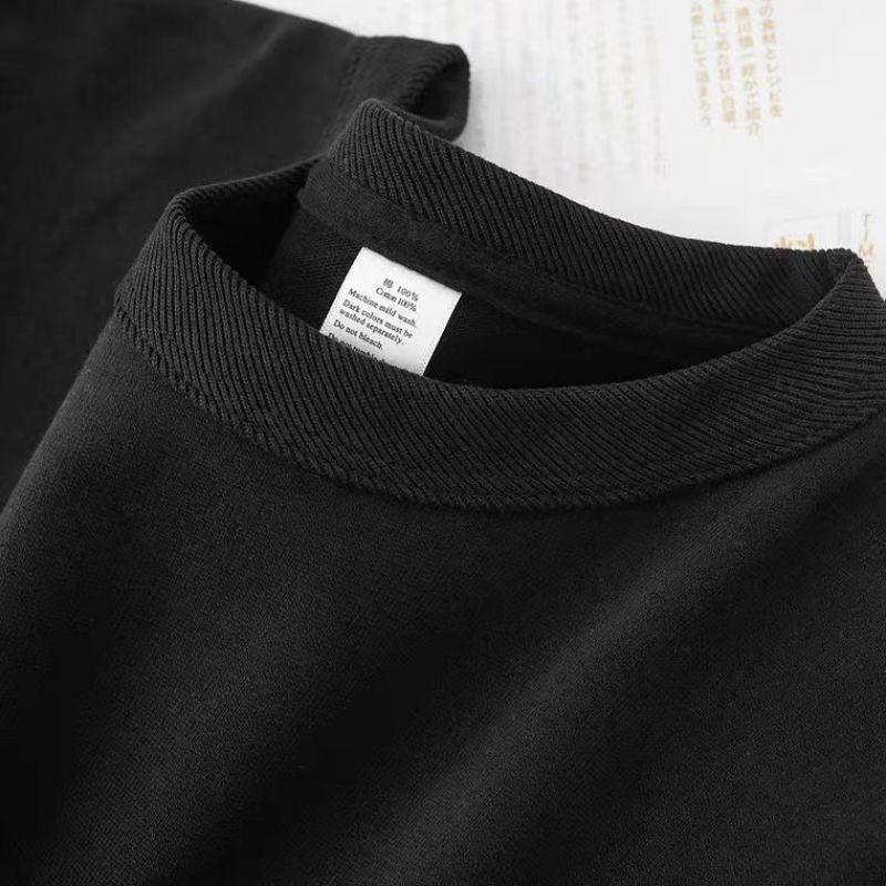 

Мужская футболка из чистого хлопка в стиле ретро с коротким рукавом и круглым вырезом L