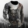 Animal T-Shirts For Mens 3D Wolf Printing Short Sleeve Tops Fashion Personality T Shirt Loose Oversized Tees Shirt Men Clothing