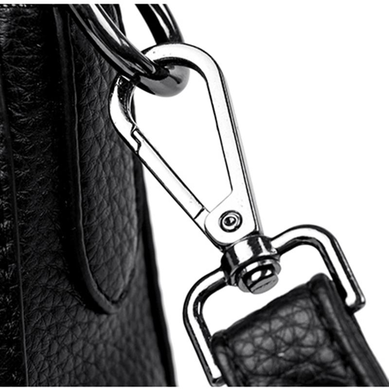 Women's Vintage Leather Crossbody Bag Multi-Pocket Soft Leather Shoulder Bag Tassel Shoulder Bag for Daily Use Shopping Commuting