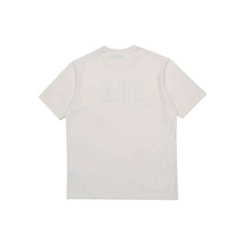 FILA T Shirts Men's White Crew Neck Moderate Straight Fit FS2RSA2101X-OWH