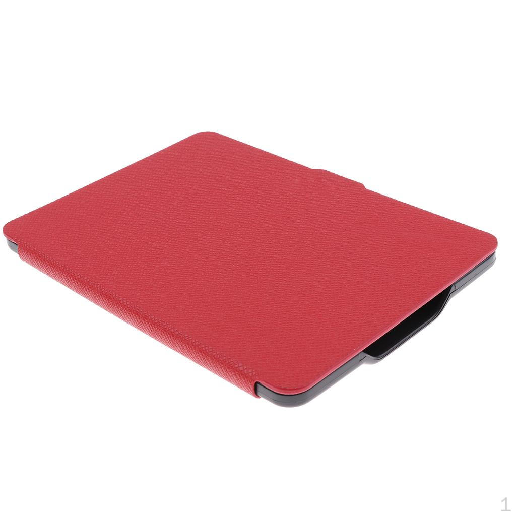 

Slimshell Lightweight PU Leather Case for Amazon Kindle Paperwhite Black красный
