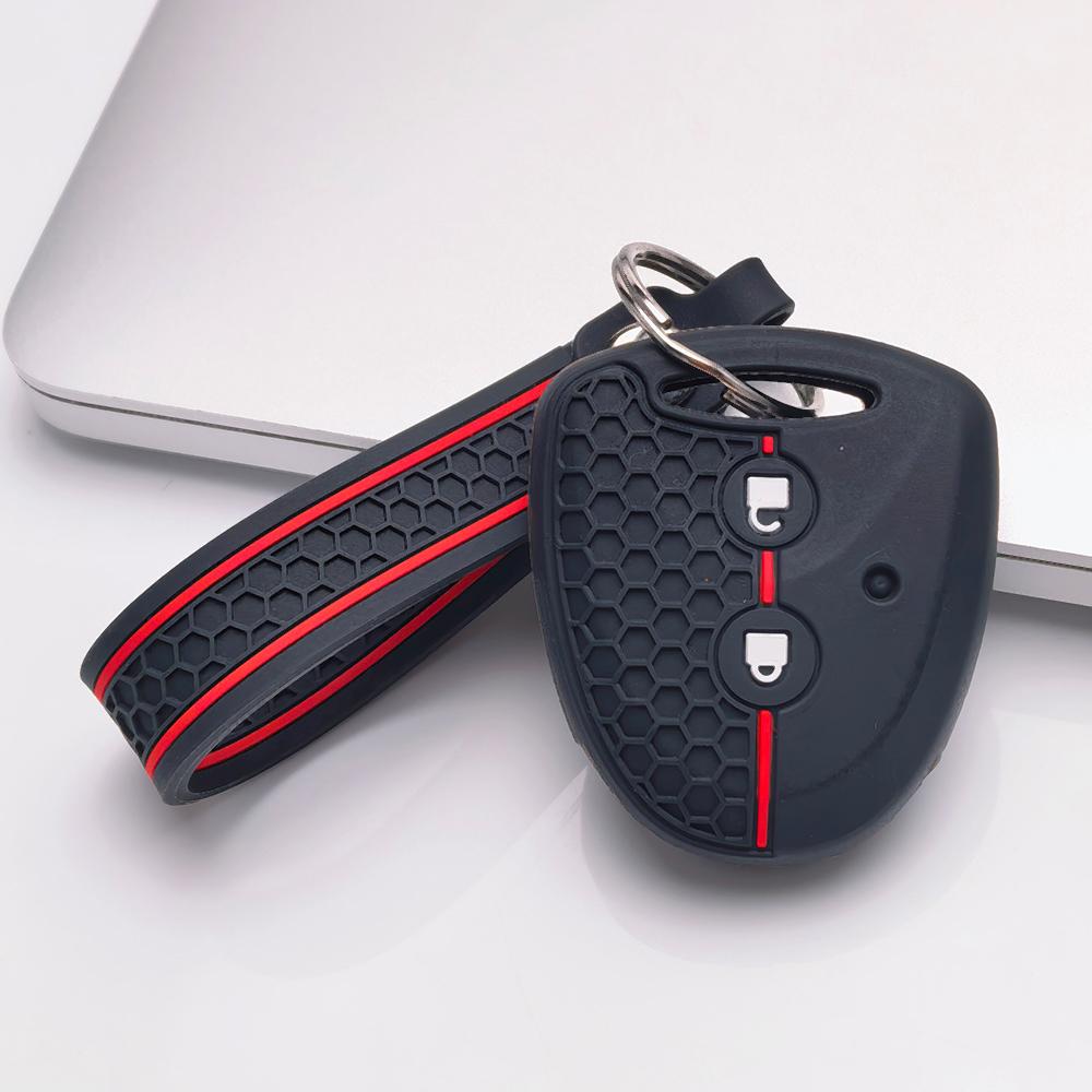 Key Shell Cover for Toyota Hilux Yaris Corolla Rav4 Vigo Vitz Echo Old with Keychain Anti-Scratch Guard Shockproof Protection Soft Grip Texture