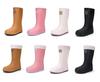Women's High-Top Non-Slip Velveteen-Lined Waterproof Rubber Rain Boots