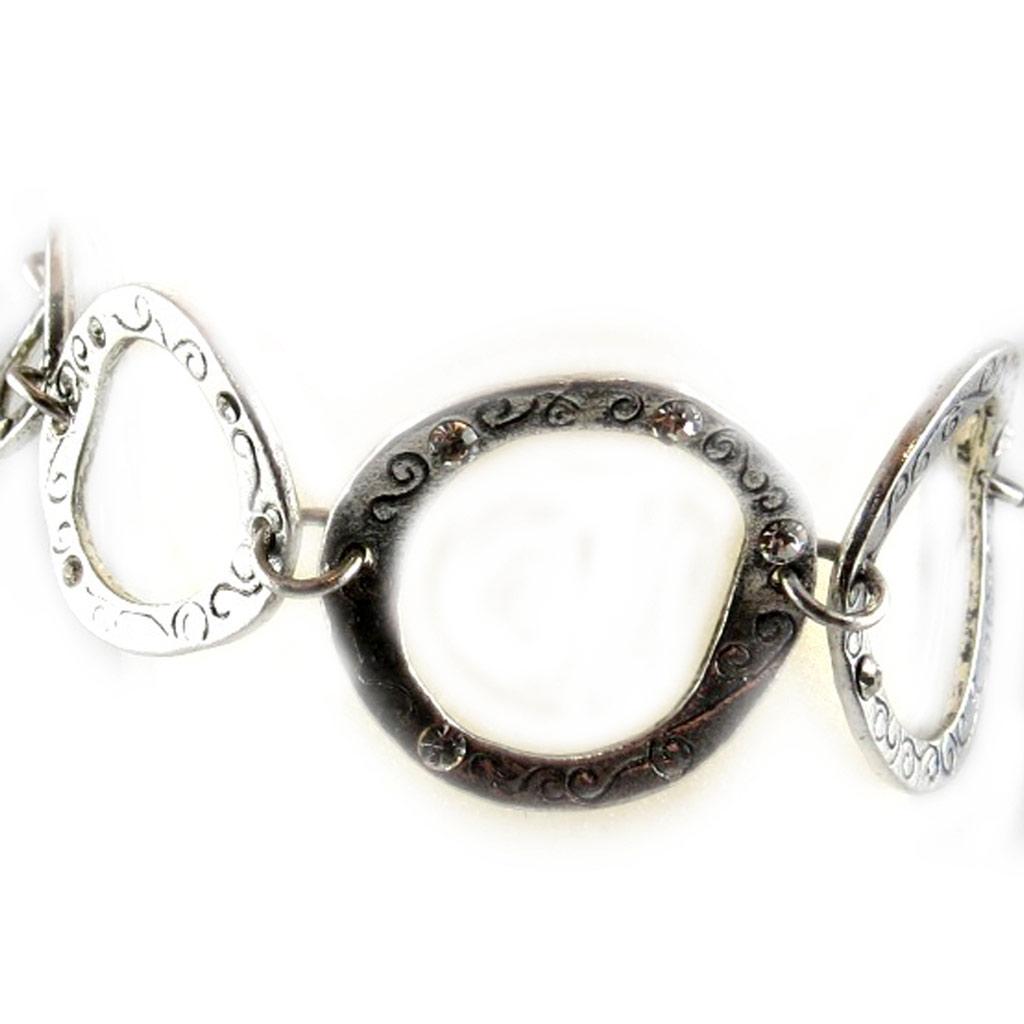 Les Trésors De Lily [E6665] - Bracelet Créateur 'Rock Connection' Blanc