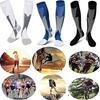Running Men Women Compression Socks For Football Anti Fatigue Pain Relief  20-30 mmHg Black Compression Socks Fit For Sport Socks