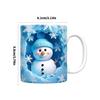 Festival Snowman Themed Ceramic Mugs Christmas Kitchenwares For Coffee Teas Dishwasher Friendly Homes Use