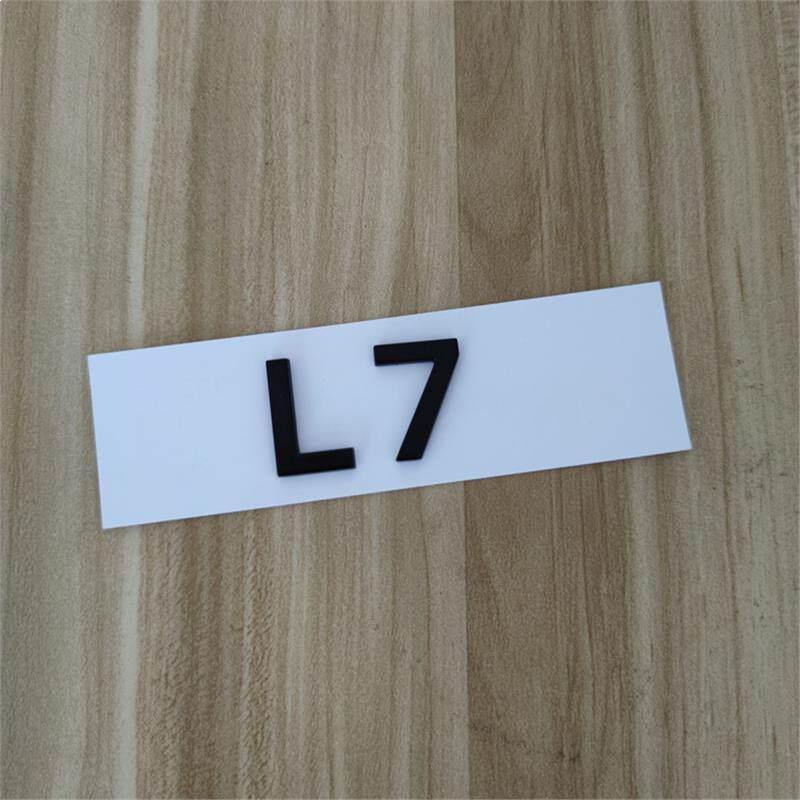 Ideal L9-L6 Black Hood and Tailgate Emblem/Lettering Sticker Set