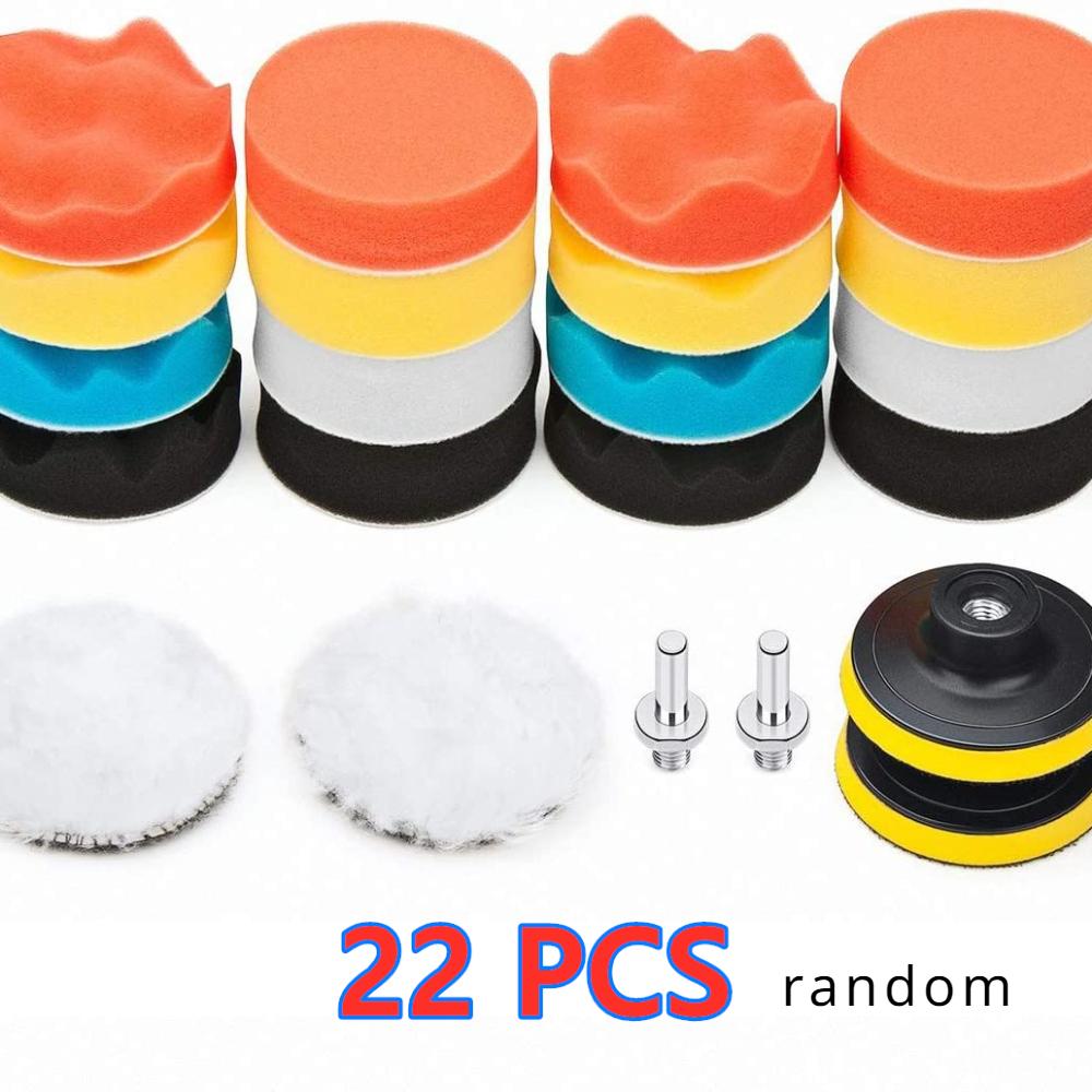 5/11/22/39 Pcs Car Polishing Sponge Pads Kit Foam Pad Buffer Kit Polishing Removes Scratches Polishing Pad  Car Polisher