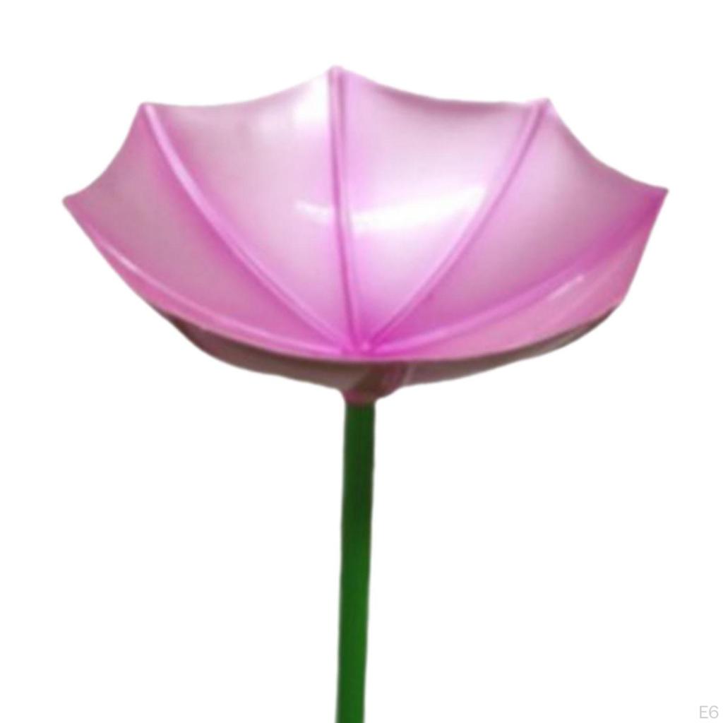 Bee Feeder Stake with Bird Bath Iron Garden Ornament for Backyard Use