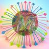 100Pcs Animal Flamingo Heart Party Supplies Food Pick Buffet Fruit Fork Snack Cake Dessert Salad Sticks Cocktail Toothpick Skewe