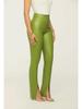 RC3090 Women's V-Neck Leather Split-Leg Pants Suit - European & American Style