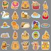 100 Capybara Doodle Stickers - Cute Cartoon Animal Decorations for Phone Cases and Mochi DIY Projects.