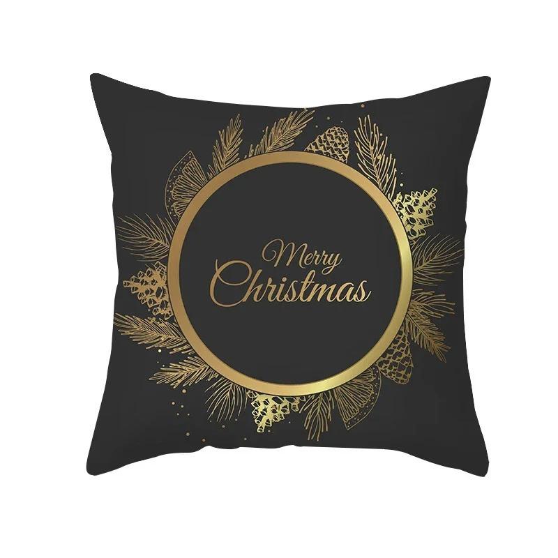 Christmas Themed Pillowcases Car Accessories Office Santa Claus Living Room Sofa Home Pillowcases