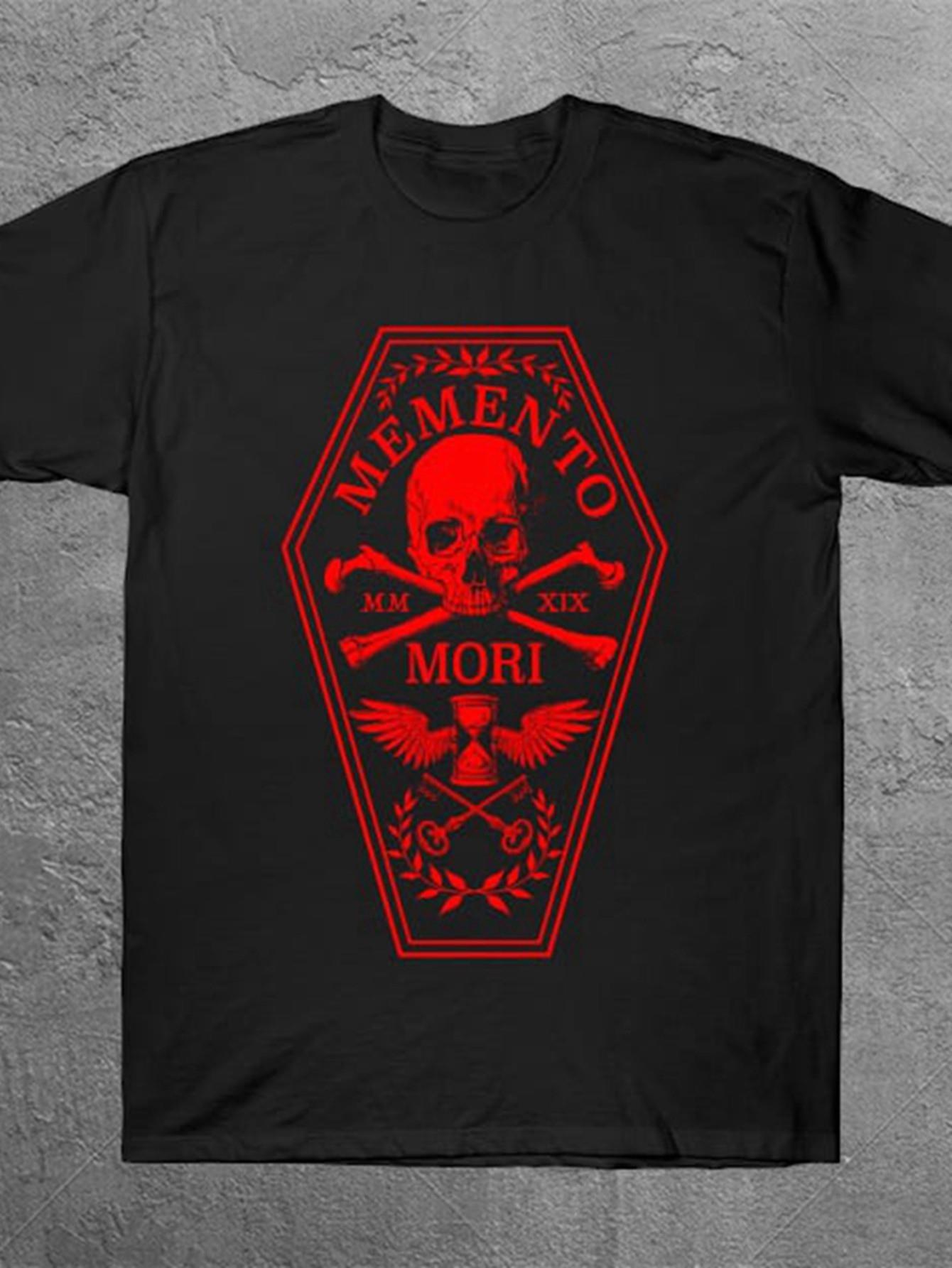 T-Shirt y2k & Memento Mori T Black/Red S