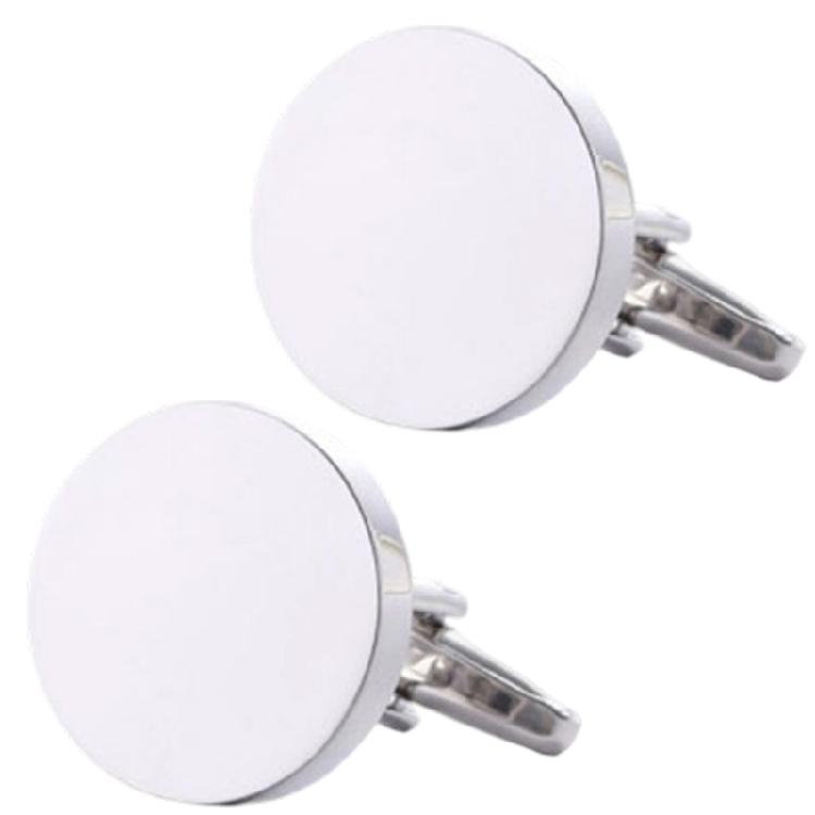 Round Cufflinks For Men Shirts Work Uniform Metal Cufflinks Decorative Shirt Cufflinks Cuffs Clip for Business Meeting