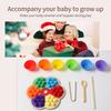 Wooden Montessori Toy Flower Shape Rainbow Board Children Fine Motor Skill Education Toy Baby Color Sorting Sensory Toy Kid Gift