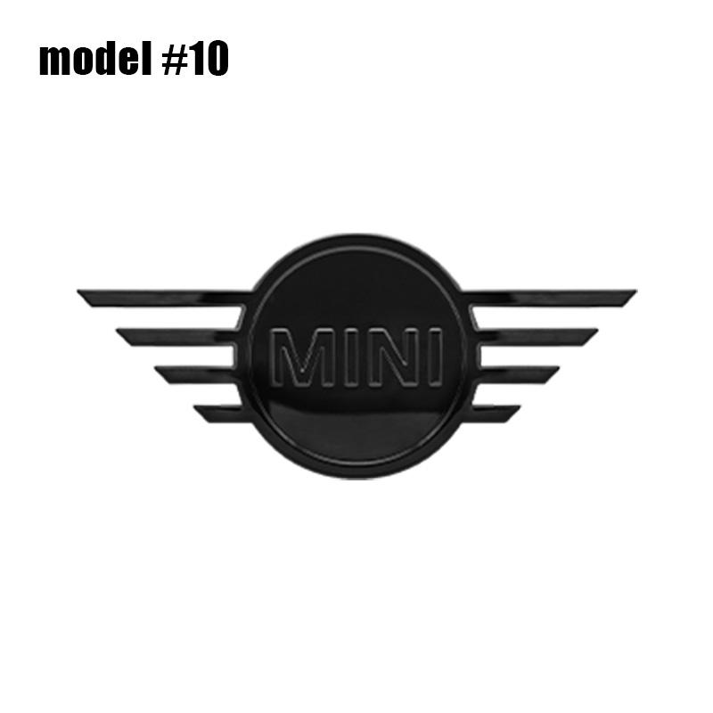 

For Mini Cooper JCW Works R56 R50 F54 F55 F56 F57 F60 R52 R53 R55 ABS Car Front Hood Emblem Rear Trunk Badge Sticker Accessories 11.6cmX5.3cm
