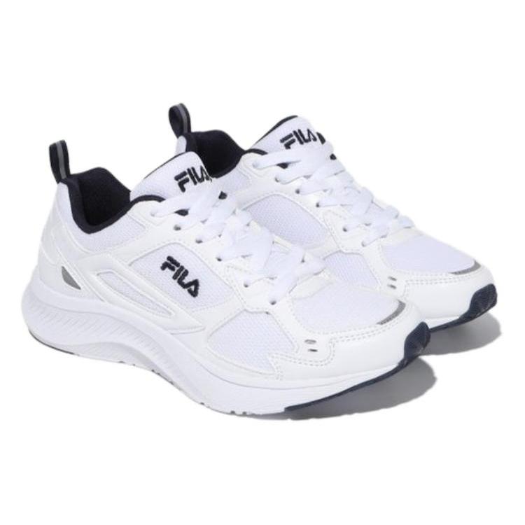 FILA Field Gauge Light Low top Casual Shoes Unisex White Black Korean Style 1RM02356F_896
