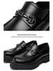 2025 Chunky Patent Leather Height-Boost Men's Loafers - Shiny, Thick-Soled, Trendy Hairstylist Shoes