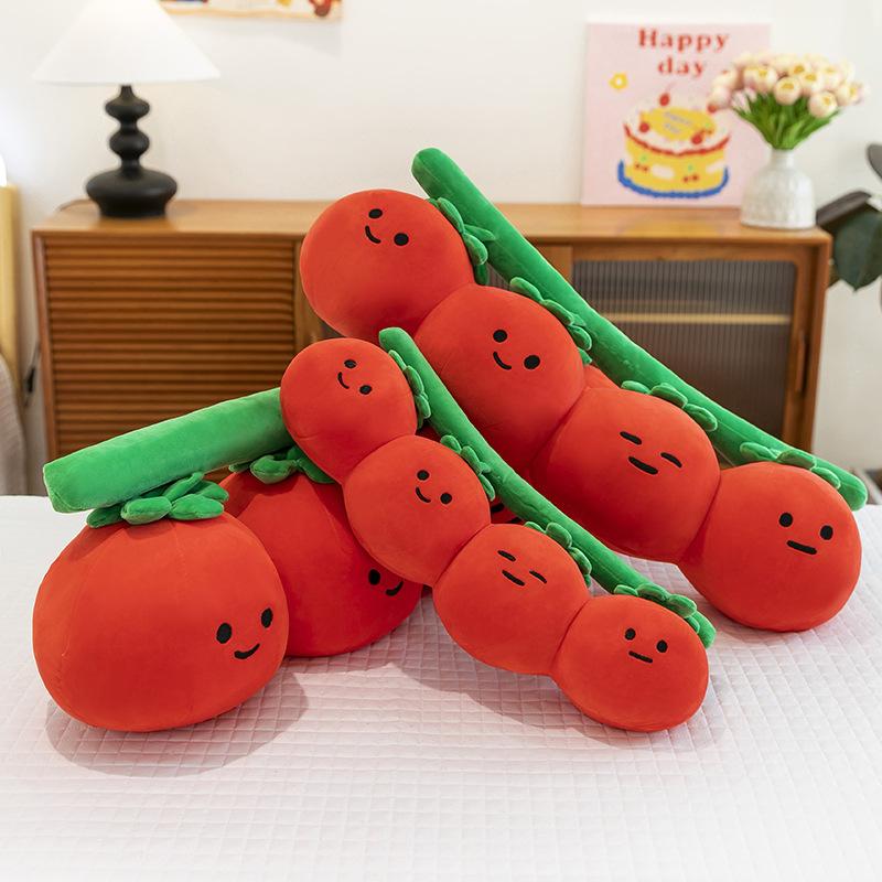 New Fun Tomato Plush Toy Doll Cute Tomato Doll Sleeping Pillow Girl Gift