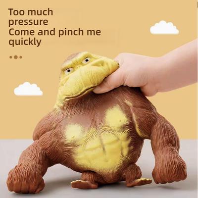 14cm Antiestresse Orangotango Fidget Toys Squishy Elástico Macaco Engraçado Descompressão Gorila Alívio de Estresse Jogos Brinquedo para Adultos Crianças