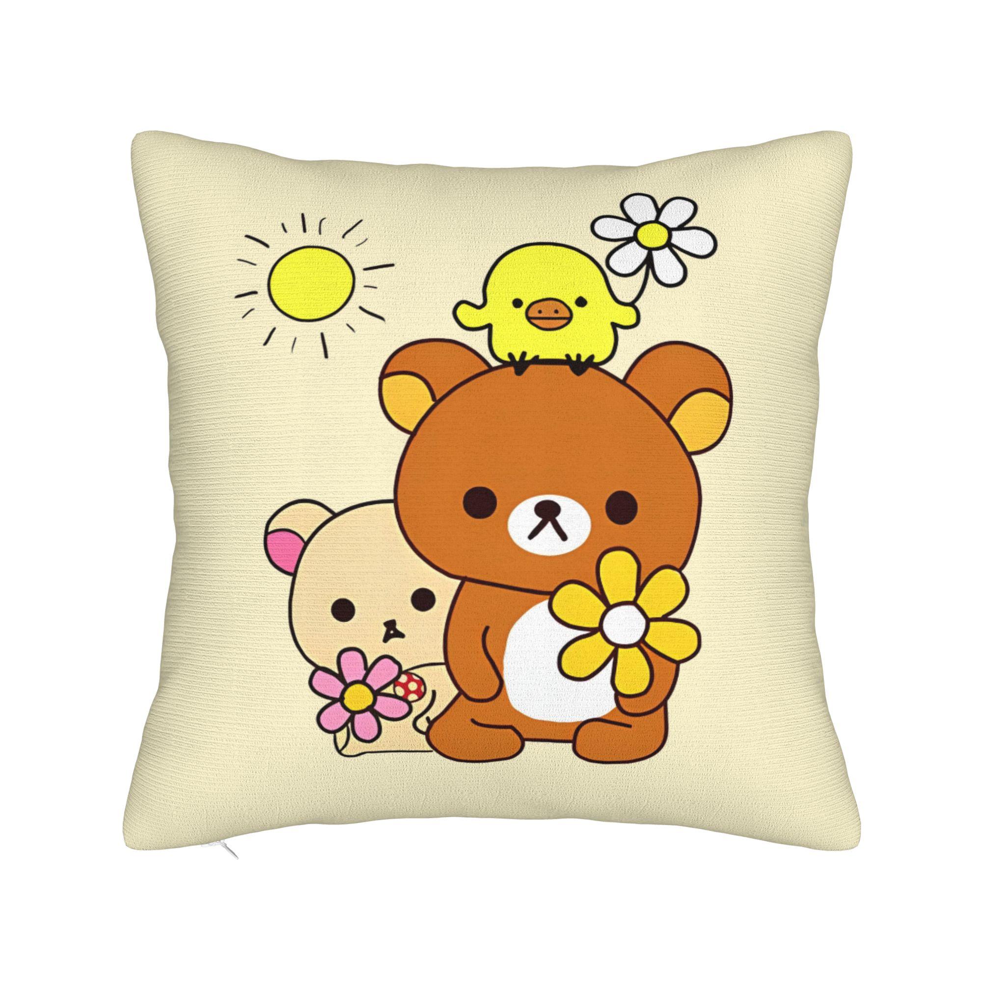 

Domo Kun Rockers Square Pillow Case Cushion Cover Funny Zippered Decorative Pillowcase for Car 45x45cm 30x30cm 12x12in