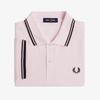 [M3600] Twin Tip Fred Perry Shirt - Ice Pink/Navy Afpm2G33600-82C