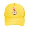 Cute Watercolor Hedgehog Holding Red Balloon Mesh Baseball Cap For Womens Unisex FeUnisex Beach Dad Hat Hip Hop