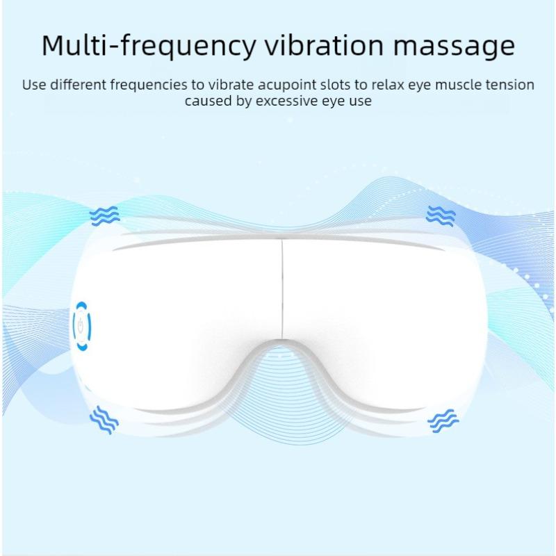 In Stock High Frequency Vibrating Air Compression Wireless Household Portable Eye Massager With Music Heat Eye Care Massager