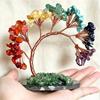 Natural 7 Chakra Crystal Tree of Life Gemstone Chips Gravel Tree Rough Stone Base Healing Money Tree Decor