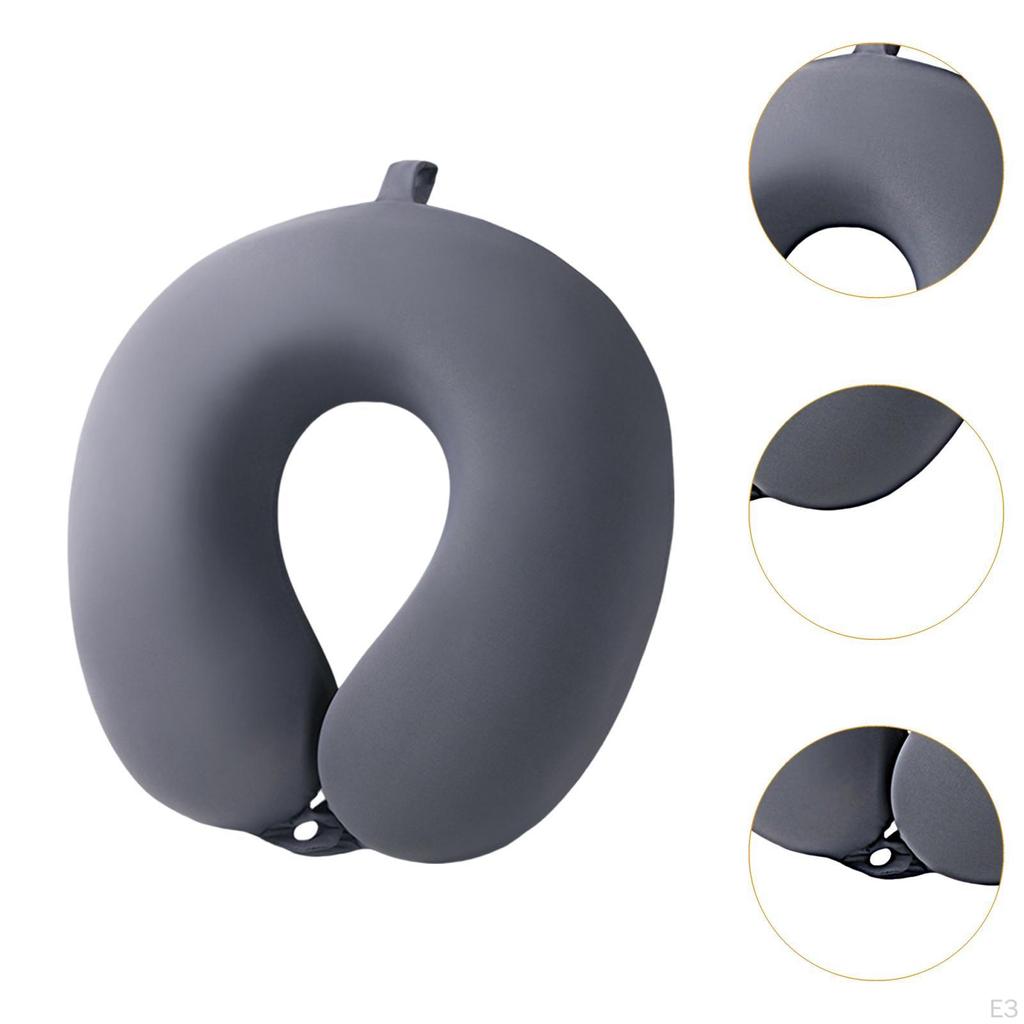 Podróżna poduszka pod kark z pianki memory Ergonomiczny kształt na podróż pociągiem lub autobusem Poszewka zapinana na zamek