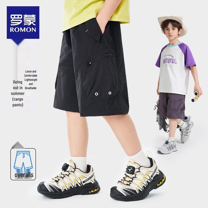Luomeng Boys' Thin Summer Cargo Shorts
