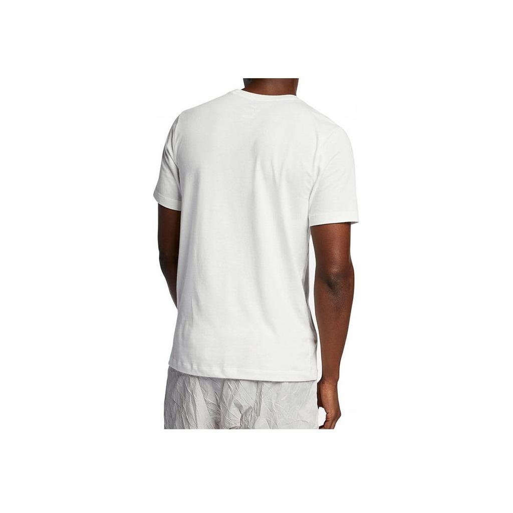 Nike Dri-Fit Letter Pattern Quick-Dry Breathable Crew Neck Sports Tee Men Tops White AO0650-133