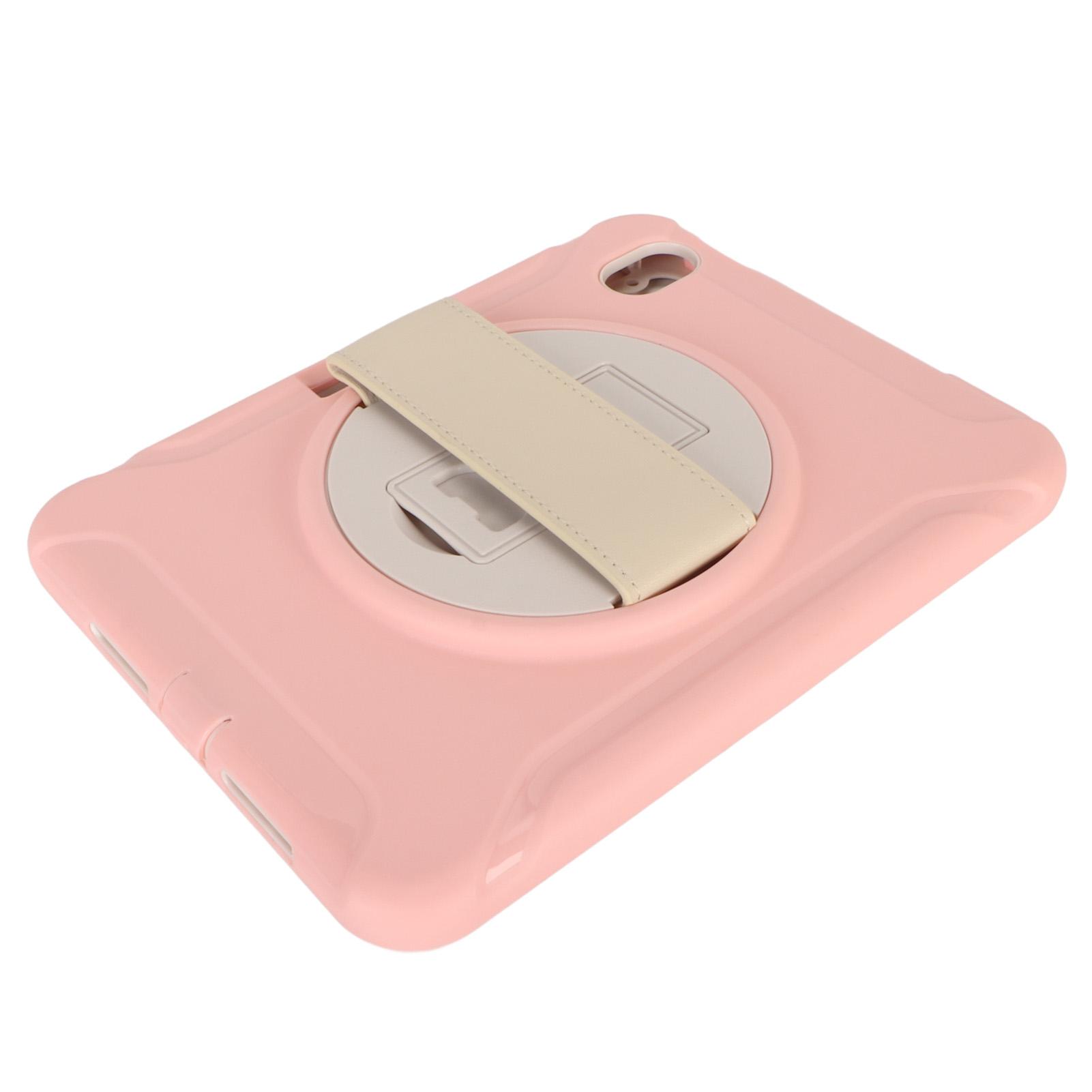 

Чехол для планшета, многофункциональный противоударный чехол для планшетного ПК с высокой прочностью и держателем для ремешка для ручки розовый