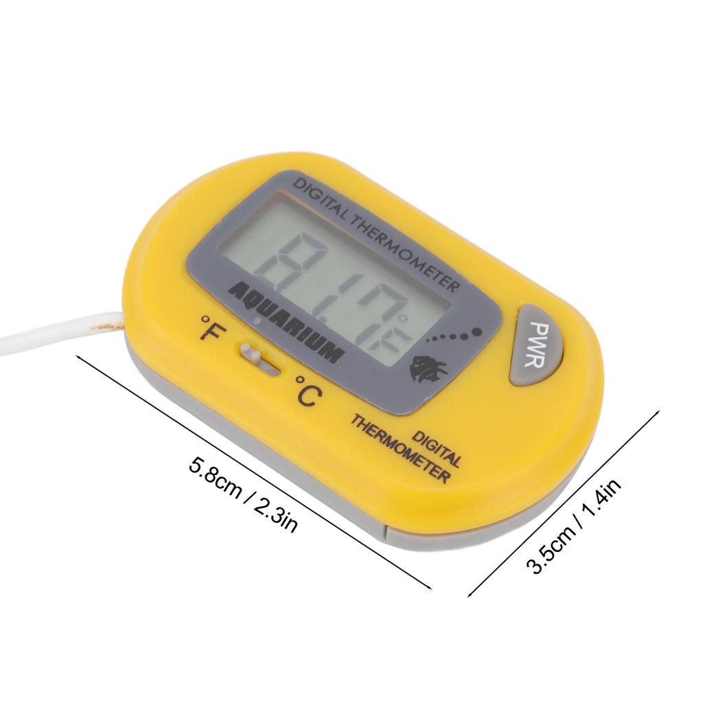 Aquarium Thermometer LCD Digital Fish   Water Terrarium Temperature with Suction Cup