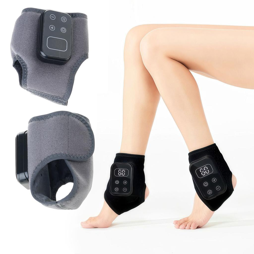 Advanced USB Foot Warmer & Ankle Massage Intelligent Temp Control, Adjustable Heat Double Massage Mode for Comfort