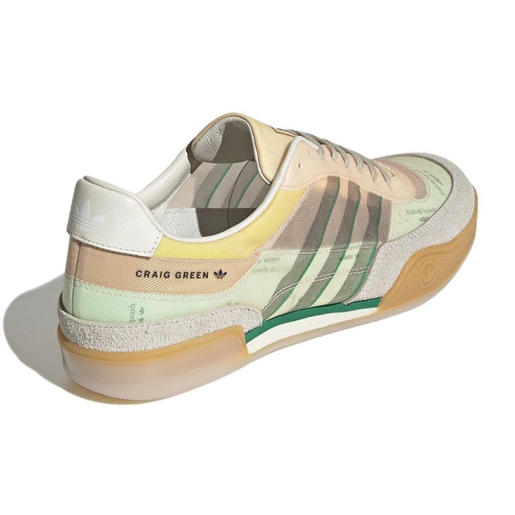 Craig Green x adidas Squash Polta AKH Crema Verde Intenso Sneakers Unisex Crema-Bianco Sesamo GX7033