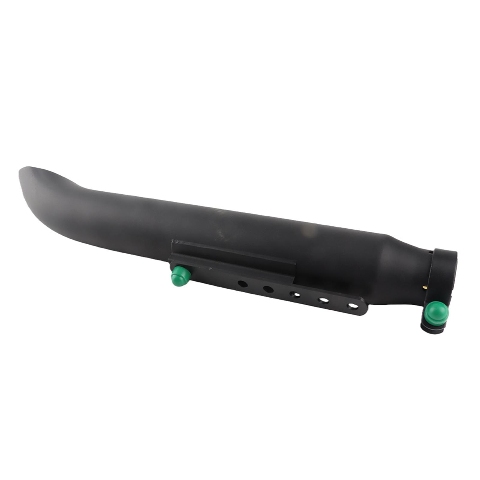 Motorcycle Oblique Tail Muffler Exhaust Pipe Iron Accessory Replacement 38.5Celsius40Celsius43Celsius45m (Black)