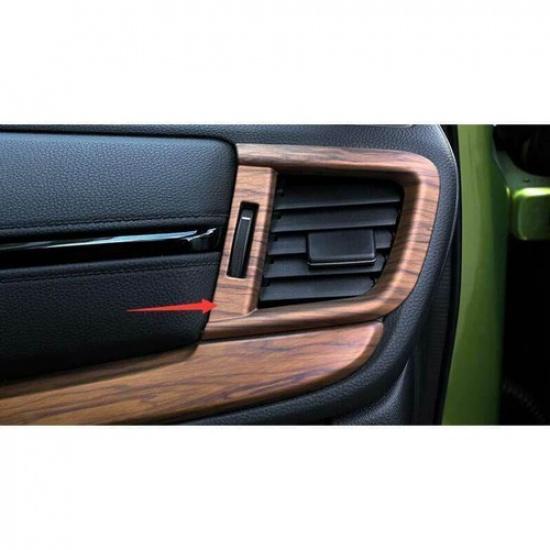 For Honda CRV CR-V 2017- Peach Wood Grain L&R AC Air Outlet Vent Cover Trim