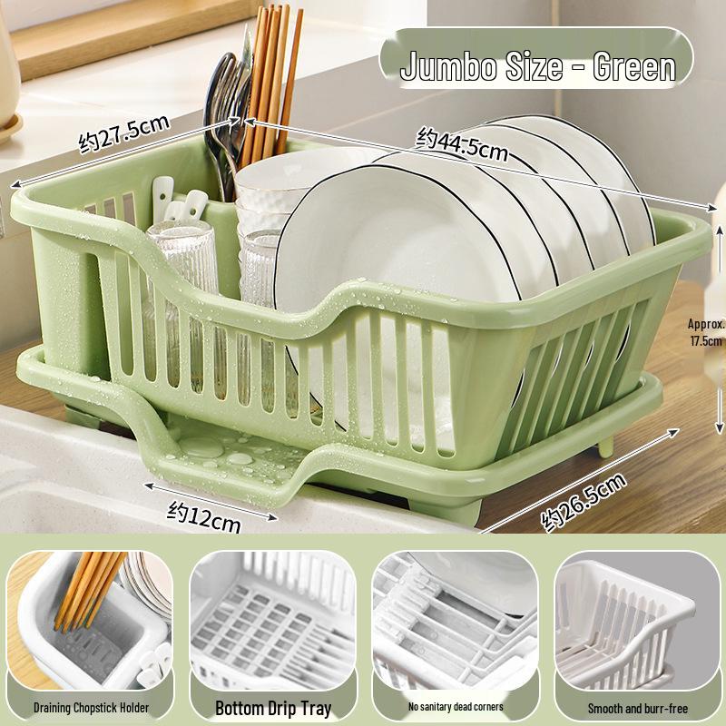 Thickened Kitchen Sink Dish Rack & Drainer Organizer
