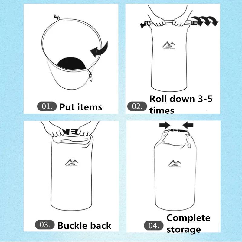 Convenient Portable River Rafting Float Gear Lightweight Outdoor Waterproof Dry Bag Storage Compact Protection Pouch Sack