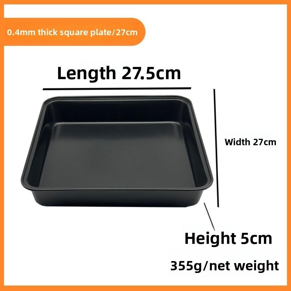 22cm 25cm 27cm Square Cake Pan Rust-resistant Lasagna Cooking Pan New Cake Baking Mold  Kitchen Use