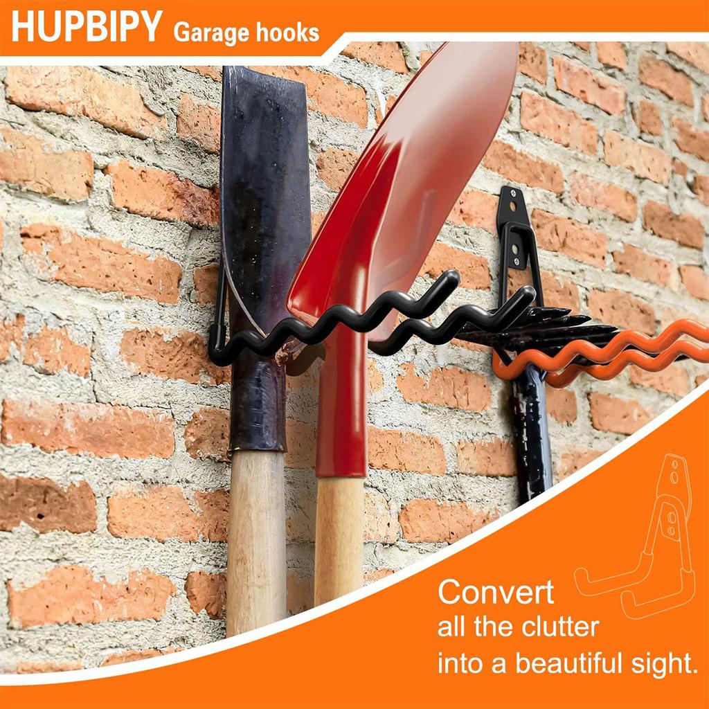 Garaj Depolama Yardımcı Kancaları, Garaj Bahçe Alet Düzenleyicisi, Asma Yardımcı Duvara Monte Kancaları, Ağır Hizmet Alet Depolama Düzenleyicisi